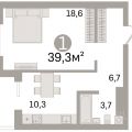 1-комнатная квартира,  б-р. Архитекторов, 4 к1