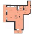 2-комнатная квартира,  ул. 8-я Линия
