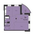 3-комнатная квартира,  ул. 8-я Линия