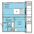 1-комнатная квартира,  ул. 3-я Любинская