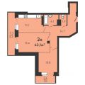 2-комнатная квартира,  ул. 8-я Линия