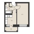 1-комнатная квартира,  проезд. Амурский 6-й
