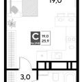 1-комнатная квартира,  
