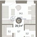 1-комнатная квартира,  