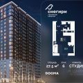 1-комнатная квартира,  