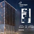 1-комнатная квартира,  