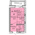 1-комнатная квартира,  