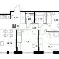 3-комнатная квартира,  