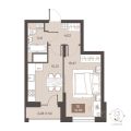 1-комнатная квартира,  