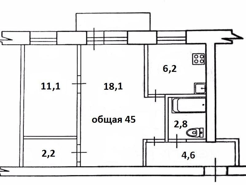 Планировка 2 комнатной квартиры хрущевка фото 11