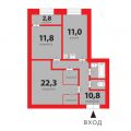 2-комнатная квартира, УЛ. ТУРИСТСКАЯ, 15 К1 2-комнатная квартира, УЛ. ТУРИСТСКАЯ, 15 К1