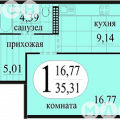 1-комнатная квартира, УЛ. БЕЛОВЕЖСКАЯ, 15 1-комнатная квартира, УЛ. БЕЛОВЕЖСКАЯ, 15