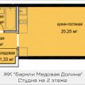 1-комнатная квартира, П. СТАНЦИИ КРЁКШИНО, 1-комнатная квартира, П. СТАНЦИИ КРЁКШИНО,