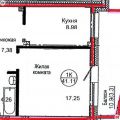 1-комнатная квартира, УЛ. БОРИСОВА, 34 1-комнатная квартира, УЛ. БОРИСОВА, 34