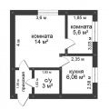 1-комнатная квартира, УЛ. НЕКРАСОВА 1-комнатная квартира, УЛ. НЕКРАСОВА