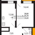 1-комнатная квартира, УЛ. РАУИСА ГАРЕЕВА 1-комнатная квартира, УЛ. РАУИСА ГАРЕЕВА