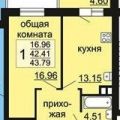 1-комнатная квартира, ПР-КТ. АЛЬБЕРТА КАМАЛЕЕВА, 34 1-комнатная квартира, ПР-КТ. АЛЬБЕРТА КАМАЛЕЕВА, 34