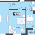 2-комнатная квартира, УЛ. ОСНАБРЮКСКАЯ, 30 2-комнатная квартира, УЛ. ОСНАБРЮКСКАЯ, 30