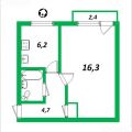 1-комнатная квартира, ПР-КТ. ТОРЕЗА, 92 1-комнатная квартира, ПР-КТ. ТОРЕЗА, 92