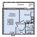 1-комнатная квартира, УЛ. ЗАРЕЧНАЯ 2-Я, 37 1-комнатная квартира, УЛ. ЗАРЕЧНАЯ 2-Я, 37