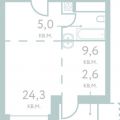 1-комнатная квартира, УЛ. МАНТУЛИНСКАЯ, 7 СТ1 1-комнатная квартира, УЛ. МАНТУЛИНСКАЯ, 7 СТ1