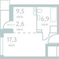 1-комнатная квартира, УЛ. МАНТУЛИНСКАЯ, 7 СТ1 1-комнатная квартира, УЛ. МАНТУЛИНСКАЯ, 7 СТ1