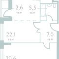 1-комнатная квартира, УЛ. МАНТУЛИНСКАЯ, 7 СТ1 1-комнатная квартира, УЛ. МАНТУЛИНСКАЯ, 7 СТ1