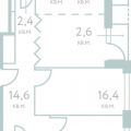 2-комнатная квартира, УЛ. МАНТУЛИНСКАЯ, 7 СТ1 2-комнатная квартира, УЛ. МАНТУЛИНСКАЯ, 7 СТ1