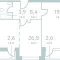 1-комнатная квартира, УЛ. МАНТУЛИНСКАЯ, 7 СТ1 1-комнатная квартира, УЛ. МАНТУЛИНСКАЯ, 7 СТ1