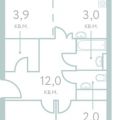 2-комнатная квартира, УЛ. МАНТУЛИНСКАЯ, 7 СТ1 2-комнатная квартира, УЛ. МАНТУЛИНСКАЯ, 7 СТ1
