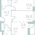 1-комнатная квартира, УЛ. МАНТУЛИНСКАЯ, 7 СТ1 1-комнатная квартира, УЛ. МАНТУЛИНСКАЯ, 7 СТ1