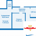 2-комнатная квартира, СЕВАСТОПОЛЬ, ПОБЕДЫ ПР-КТ. 2-комнатная квартира, СЕВАСТОПОЛЬ, ПОБЕДЫ ПР-КТ.