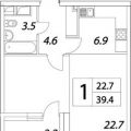 1-комнатная квартира, УЛ. ТАГИЛЬСКАЯ, 4 СТ1 1-комнатная квартира, УЛ. ТАГИЛЬСКАЯ, 4 СТ1