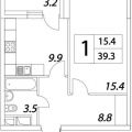 1-комнатная квартира, УЛ. ТАГИЛЬСКАЯ, 4 СТ1 1-комнатная квартира, УЛ. ТАГИЛЬСКАЯ, 4 СТ1