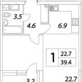 1-комнатная квартира, УЛ. ТАГИЛЬСКАЯ, 4 СТ1 1-комнатная квартира, УЛ. ТАГИЛЬСКАЯ, 4 СТ1