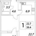 1-комнатная квартира, УЛ. ТАГИЛЬСКАЯ, 4 СТ1 1-комнатная квартира, УЛ. ТАГИЛЬСКАЯ, 4 СТ1