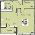 1-комнатная квартира, ПЛ. ЛЕНИНА 1-комнатная квартира, ПЛ. ЛЕНИНА
