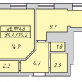 1-комнатная квартира, УЛ. ЦЕНТРАЛЬНАЯ, 63 1-комнатная квартира, УЛ. ЦЕНТРАЛЬНАЯ, 63