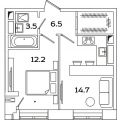 1-комнатная квартира, ПР-КТ. РЯЗАНСКИЙ, 2Б 1-комнатная квартира, ПР-КТ. РЯЗАНСКИЙ, 2Б