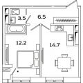 1-комнатная квартира, ПР-КТ. РЯЗАНСКИЙ, 2Б 1-комнатная квартира, ПР-КТ. РЯЗАНСКИЙ, 2Б