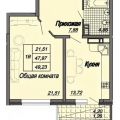 1-комнатная квартира, ПРОЕЗД. ДАЛЬНИЙ, 9 К2 1-комнатная квартира, ПРОЕЗД. ДАЛЬНИЙ, 9 К2