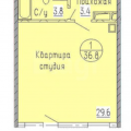 1-комнатная квартира, УЛ. ЖЕРДЕВА, 44 1-комнатная квартира, УЛ. ЖЕРДЕВА, 44