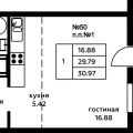 1-комнатная квартира, ДЕРЕВНЯ СТАРОСЕЛЬЕ 1-комнатная квартира, ДЕРЕВНЯ СТАРОСЕЛЬЕ