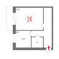 1-комнатная квартира, УЛ. ОЧЕРЕТИНА, 12 1-комнатная квартира, УЛ. ОЧЕРЕТИНА, 12