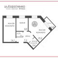2-комнатная квартира, КОРОТЧЕНКО, СТР 2-комнатная квартира, КОРОТЧЕНКО, СТР