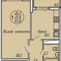 1-комнатная квартира, УЛ. ГАРАЖНАЯ, 87 1-комнатная квартира, УЛ. ГАРАЖНАЯ, 87