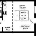 1-комнатная квартира, ДЕРЕВНЯ СТАРОСЕЛЬЕ 1-комнатная квартира, ДЕРЕВНЯ СТАРОСЕЛЬЕ