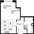 1-комнатная квартира, ДЕРЕВНЯ СОСЕНКИ 1-комнатная квартира, ДЕРЕВНЯ СОСЕНКИ