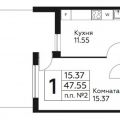 1-комнатная квартира, ДЕРЕВНЯ СОСЕНКИ 1-комнатная квартира, ДЕРЕВНЯ СОСЕНКИ