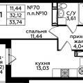 1-комнатная квартира, ДЕРЕВНЯ ВАТУТИНКИ 1-комнатная квартира, ДЕРЕВНЯ ВАТУТИНКИ